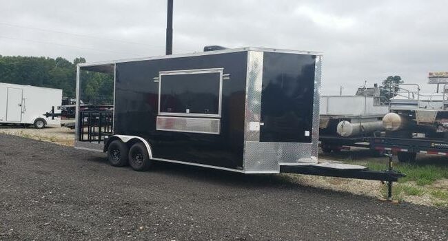 8.5X20 BBQ PORCH CONCESSION TRAILER